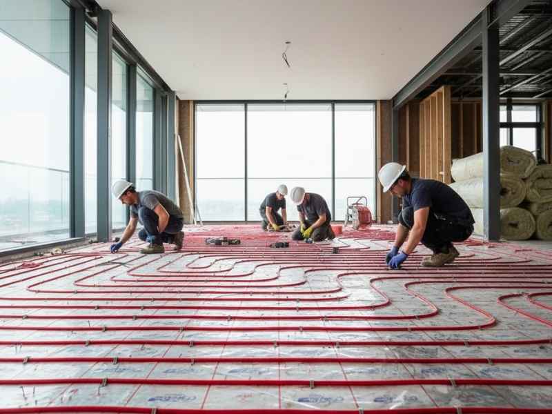 חימום תת רצפתי בצפון